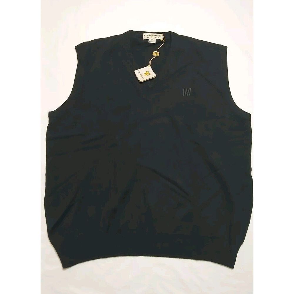 NEW Clark Gregory  100% Merino‎ Wool Sweater Vest Men's XL Made In Malta